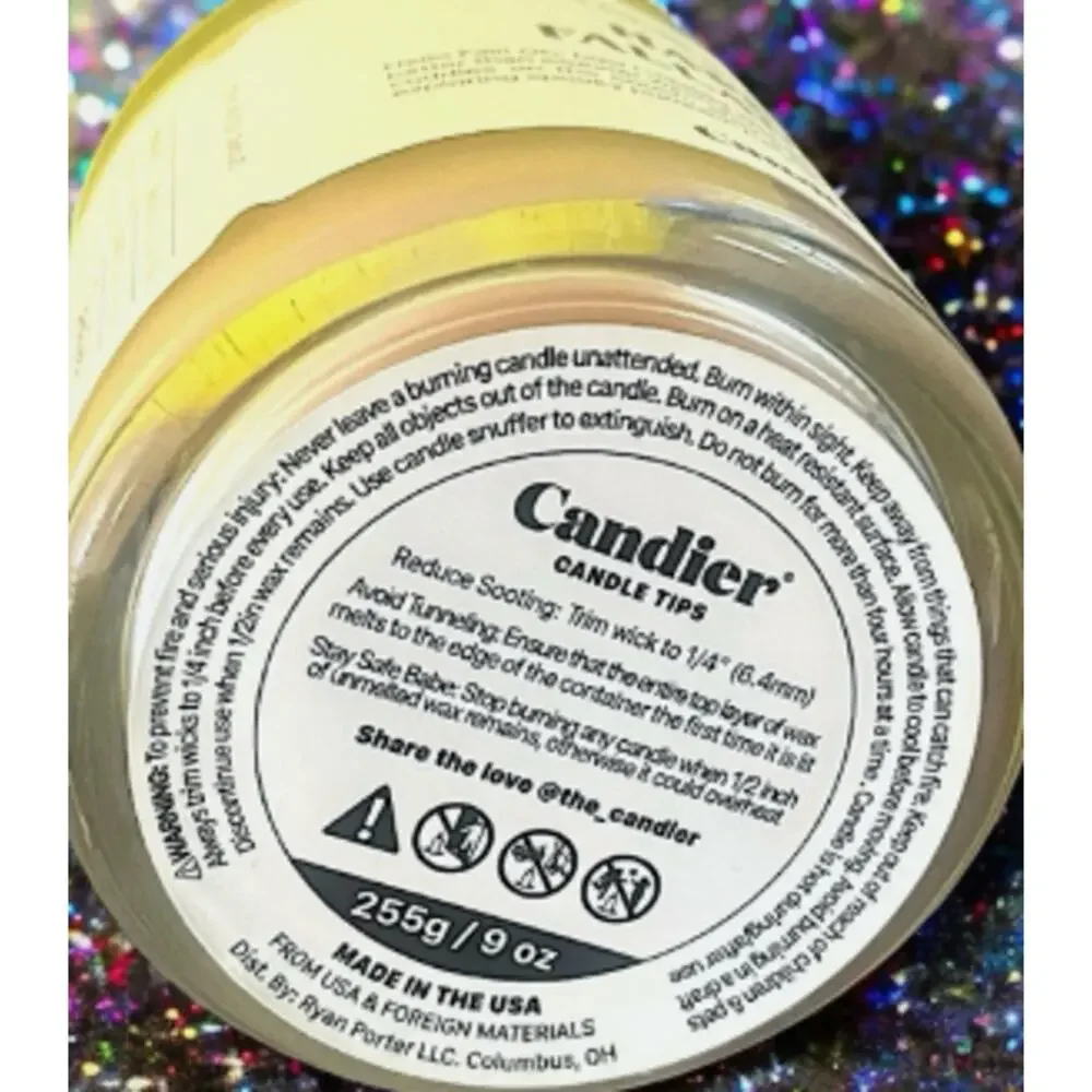 Ryan Porter Candier Happy Falladays Natural Soy Candle 9 oz NWOB